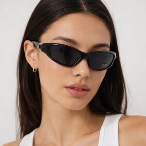 Black Wrap Sunglasses | Sport Shield Futuristic Shades | New w/ Tags